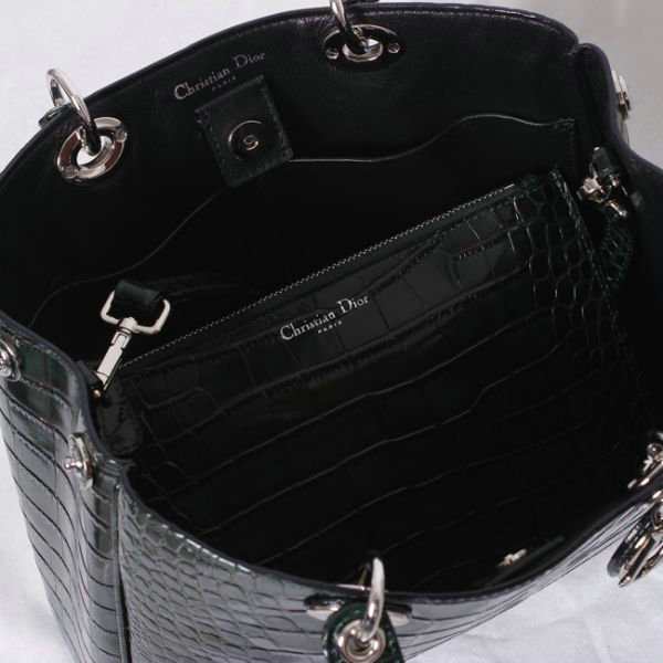 small Christian Dior diorissimo original bag 44374 darkgreen